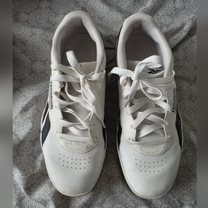 Reebok Classic White and Black Athletic Shoes